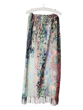 Van Gogh Flowering In Garden Print Cashmere Blend Wrap Scarf Art To Wear